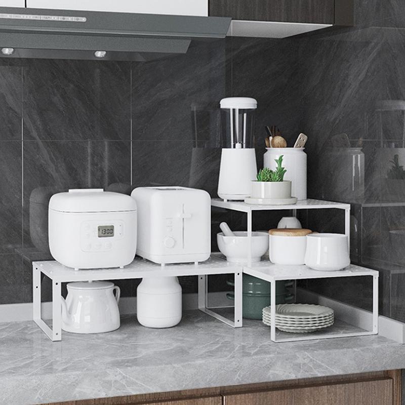 

Домашний шкаф-органайзер, полка для хранения, кухонная стойка, экономящая место, органайзер для косметики, декоративные полки для шкафа, держатели для шкафов S