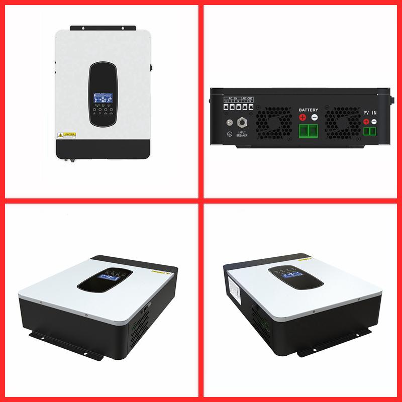 Invertor Solar Hibrid ECGSOLAX 3KW 24V 220Vac Invertor Solar cu Undă Sinusoidală Pură Cu Controller Încărcător MPPT 80A Max PV 450VDC