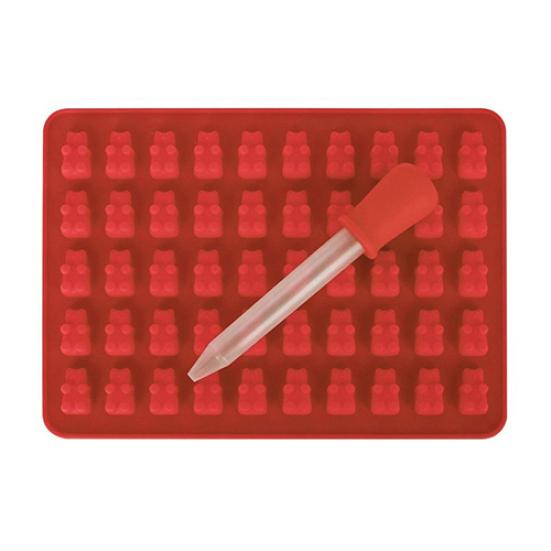 Gummibärchen-Süßigkeitsform-Set, Schokoladen-Backformen, DIY-Dekorationswerkzeug, 50 Mulden