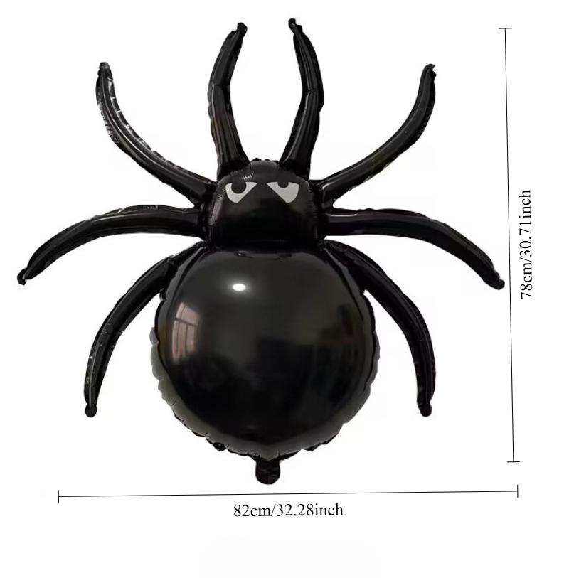 1Pcs Black Spider Balloon Halloween Decoration Spider Aluminum Film Balloon Festival Party Mummy Halloween Balloon