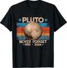 Vintage Never Forget Pluto Funny Retro Astronomy Space T-Shirt