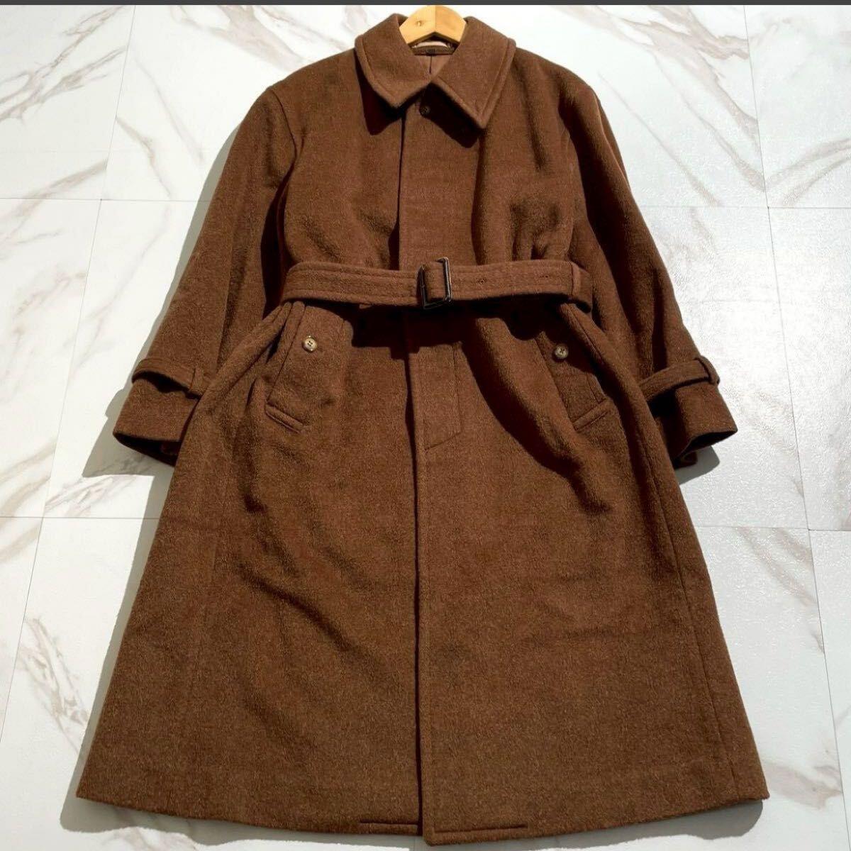 Used Yves Saint Laurent Trench Coat Brown Long Length Yves Saint Laurent