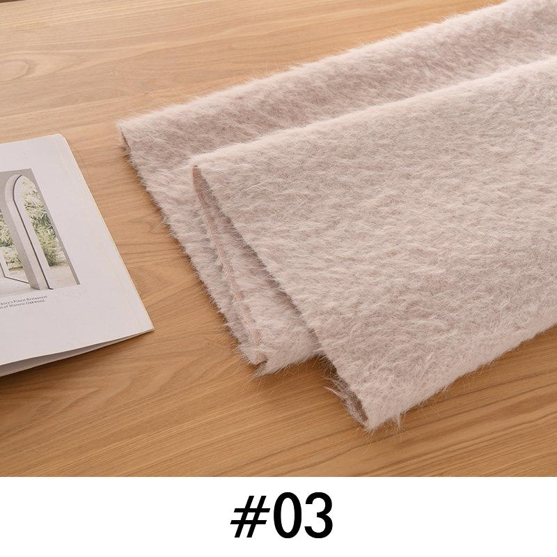 50*160cm Warm Plush Thicken Encryption Fabric 3cm Mohair Fabric DIY Coat Pillow Blanket Plush Toy Clothing Background Display