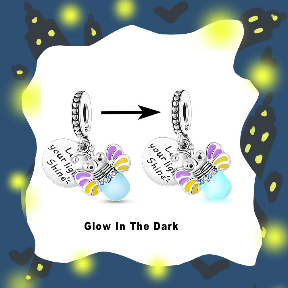 Maleta Rosa Colgante Unicornio de la Suerte Plata 925 Charm Ajuste Pulsera Fasion Original Collar Fabricación Joyería de Moda Regalo 2023 Nuevo