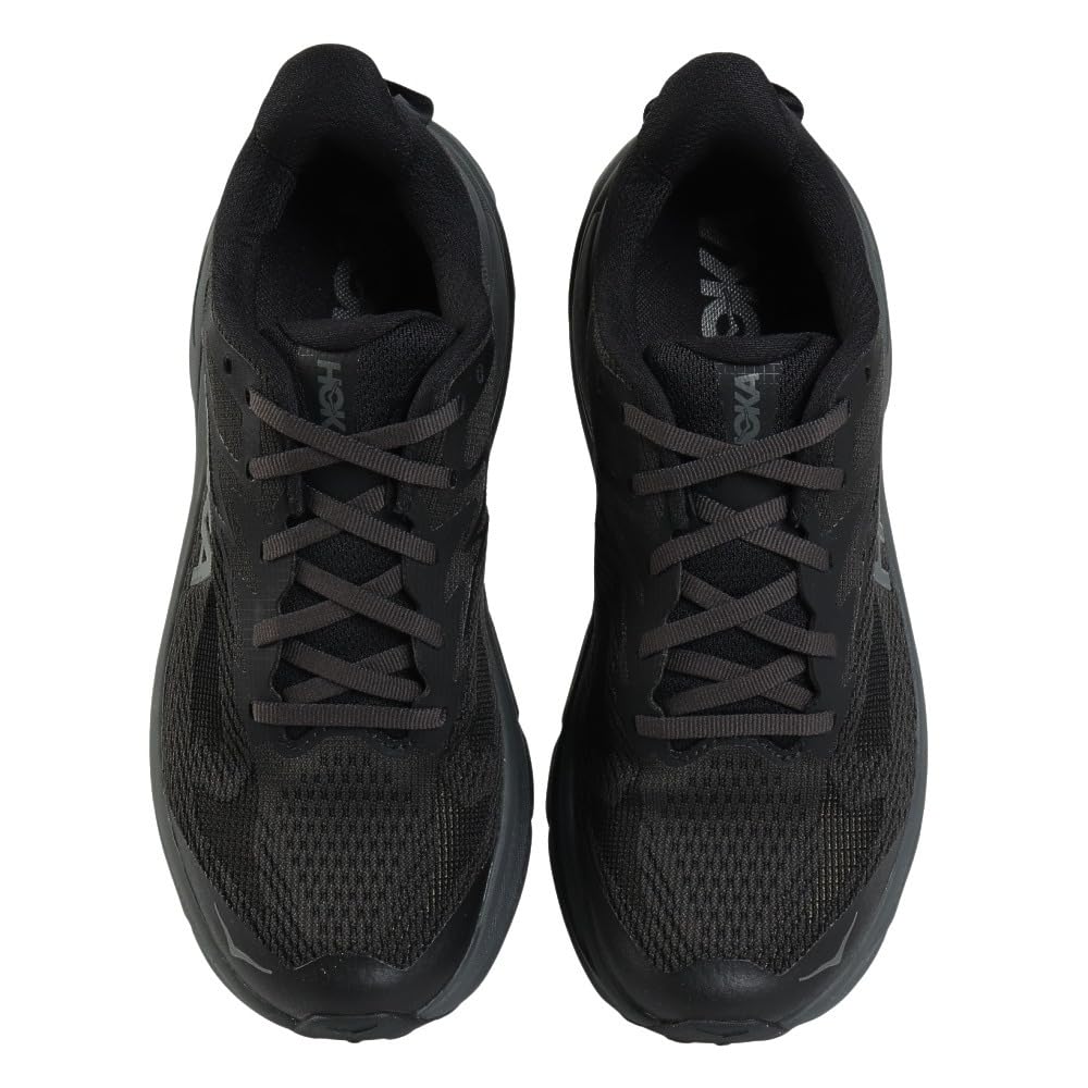 HOKA Challenger 8 Running Trail Running Sneakers Shoes, Shoes, Black/Grey, 1168716-BCKT, Men's (Black/Grey/Size 27.0)