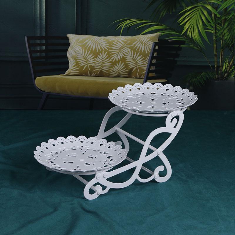 

Элегантный трехъярусный поднос для десертов и фруктов в европейском стиле