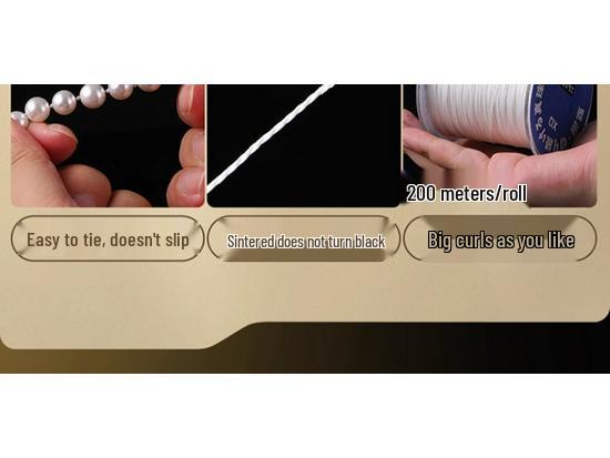 Japońska nić perłowa: Odporny na zużycie sznurek jubilerski do ręcznie tkanych naszyjników i bransoletek