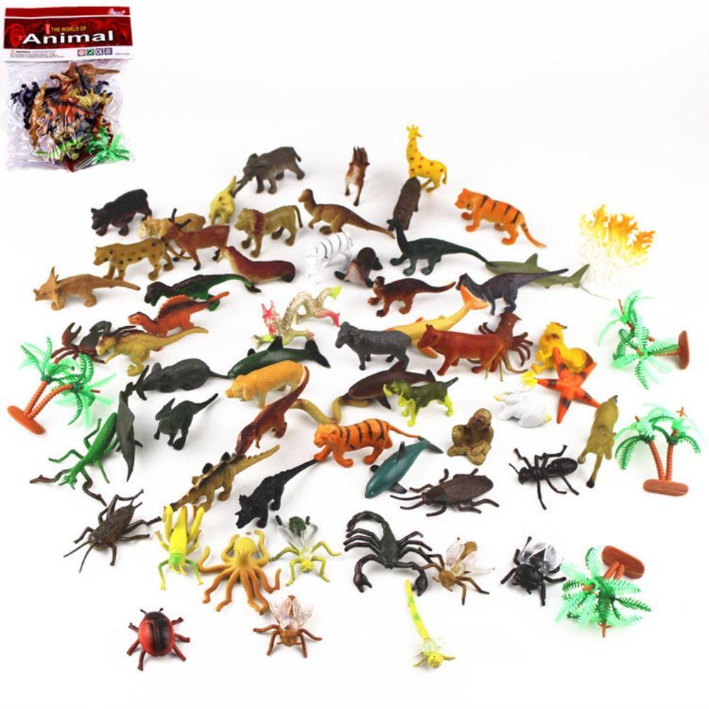 12PCS Multicolor Mini Dinosaur Action Figure Mini Realistic Model Safari Animal Toys  Early Learning
