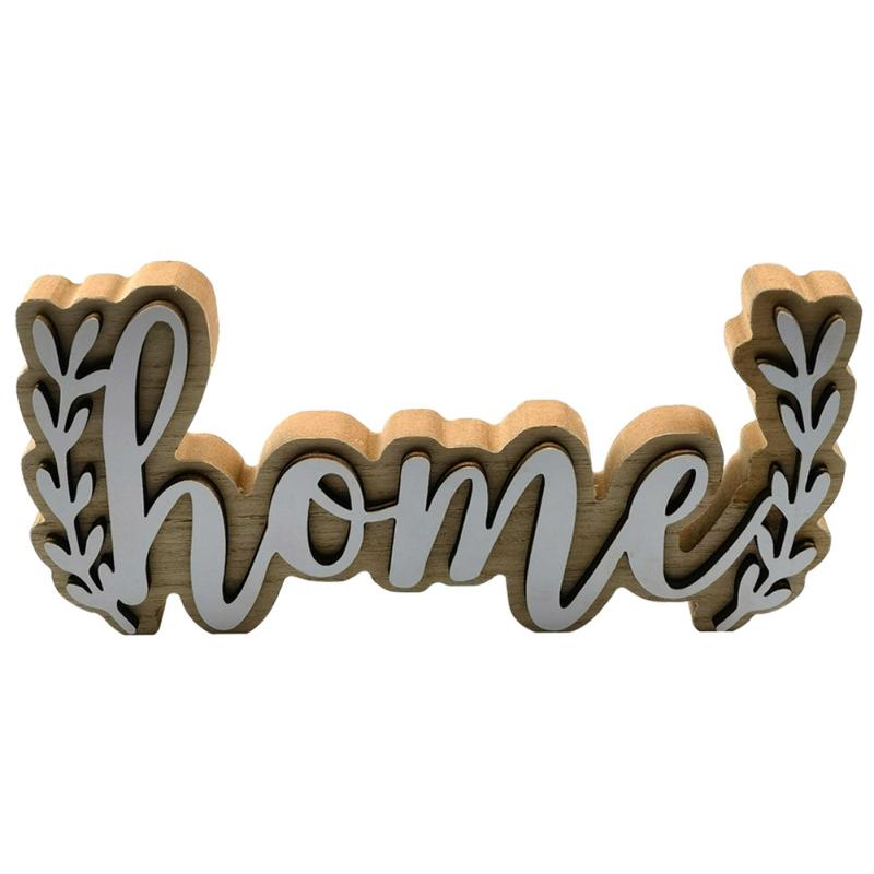 

Дерев яні прикраси Дім Сім я Англійські літерні знаки Креативний сільський стиль Для прикраси дому та столу home