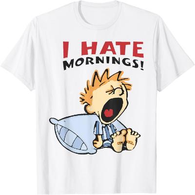 T-shirt Graphique Amusant Unisexe-Adultes, Unisexe-Enfants Bleu Petit Classique Moderne T-shirt Dessin Animé