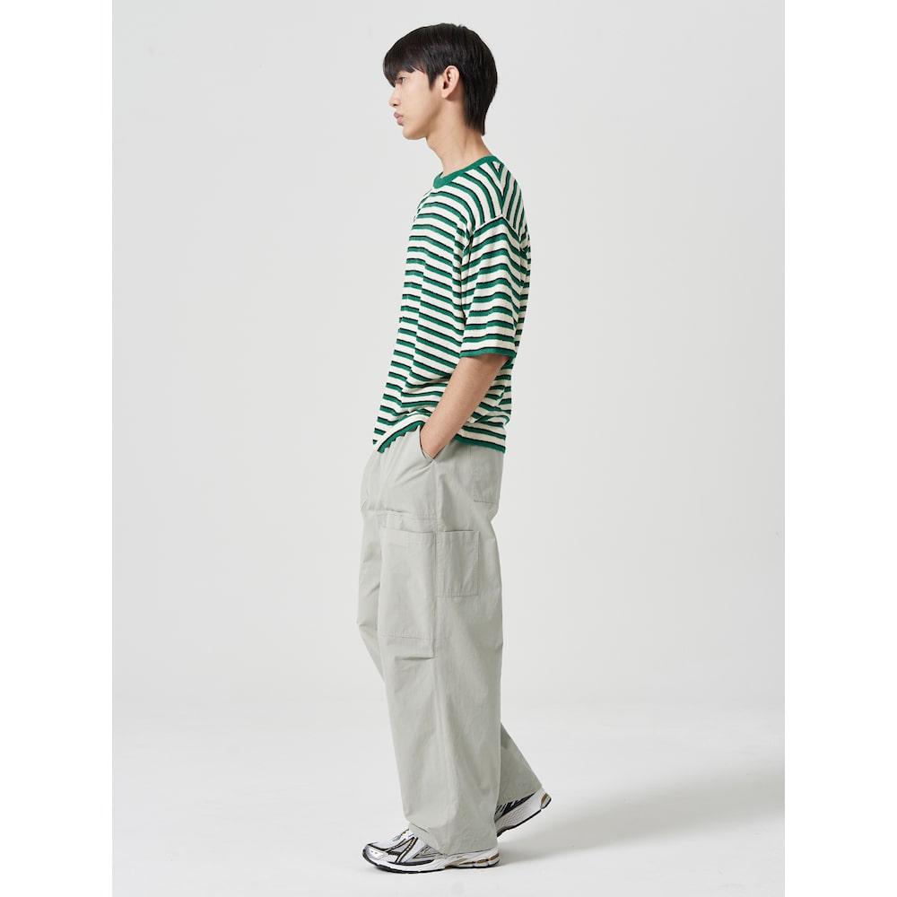 8SECONDS Multi-Color Striped Knit Pullover Green (454751Lqam)
