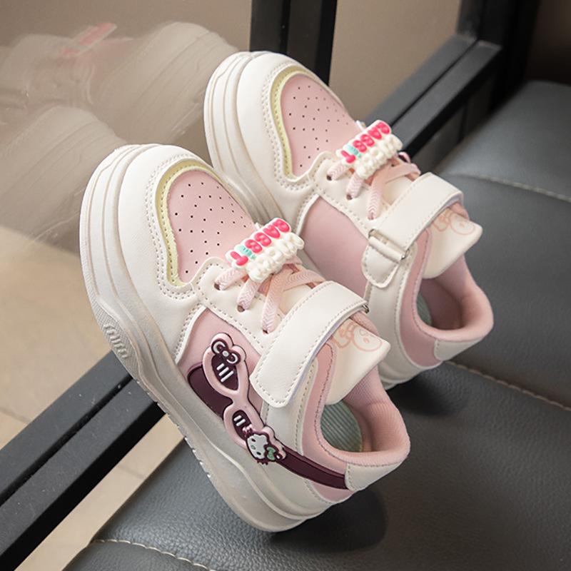 Girls Board Shoes Low-top Children's Sports Shoes Autumn Casual Classmates Cute Soft-soled Running Shoes