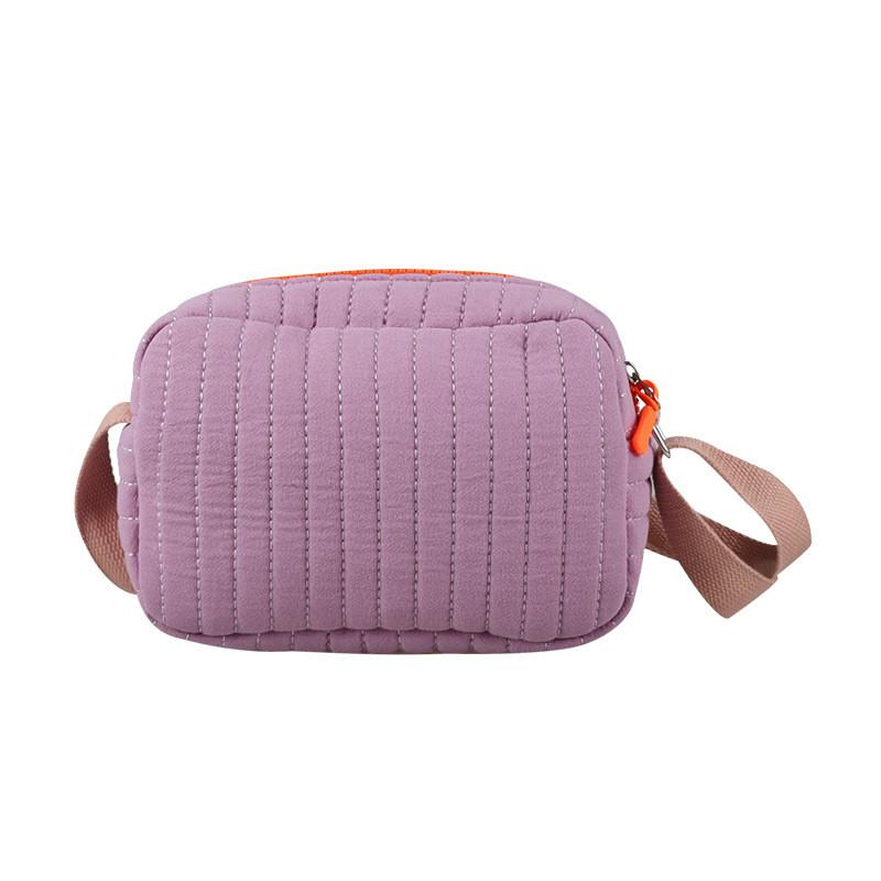 Cotton Shoulder Bag Stripe Design With Fun Style For Daily School And Travel