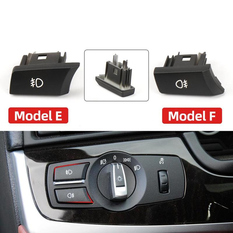 New Car Front Headlight Switch Rotation Button For BMW 5 7 Series F10 F07 F02 Head Light Lamp Switch Control Konb Button Cover