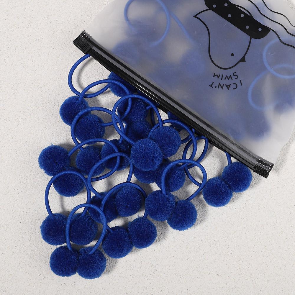 5 ks/sada Dívčí gumičky do vlasů Dvojitá plyšová kulička Sady gumiček do vlasů Pro miminka Děti Gumičky Elastické vlasové gumičky Vlasové doplňky