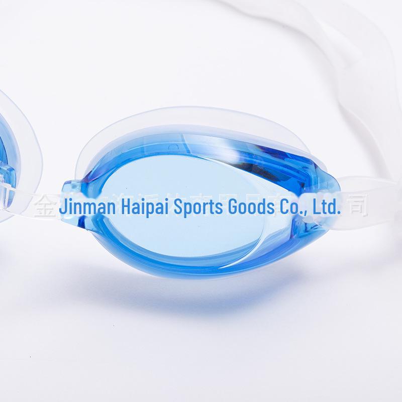 Gafas de natación unisex de silicona, impermeables y planas, de alta definición, en caja