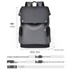 Men's Large Capacity Casual School & Travel Backpack with Customizable Logo
