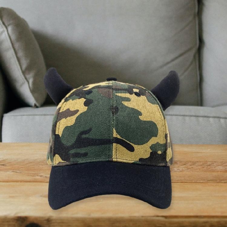 Unique Horn Baseball Hat Teens Headwear Devil Horns for Travel Photo Props