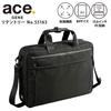 Ace Gene Business Bag, Retentory, 42cm, B4 Size, 2 Compartments, Compatible with 15-inch PCs, Expandable, Set-Up, 55163 01, Black