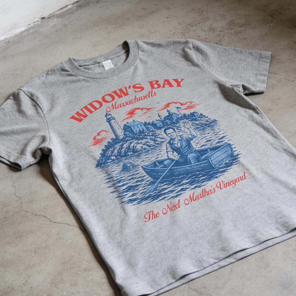 Widow's Bay Reise-T-Shirt, Lustiges Retro-TV-Grafik-T-Shirt