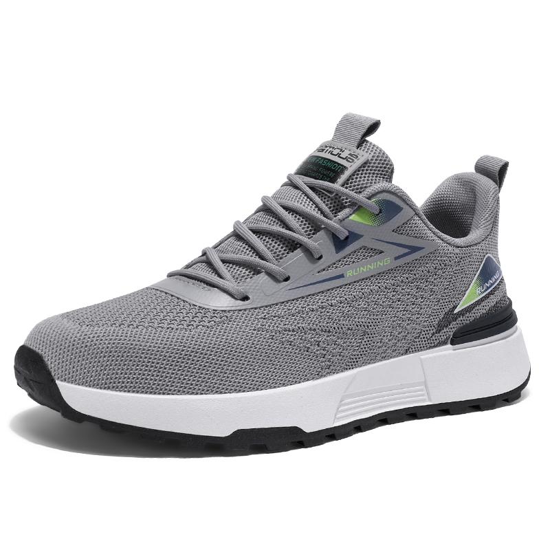 Men's Casual Sneakers Summer Outdoor Breathable Running Shoes Soft Comfortable Walking Shoes Lightweight Non-slip Popular Shoes