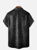 Men'S Plus Size Short Sleeve Hawaiian Shirt with Floral Design