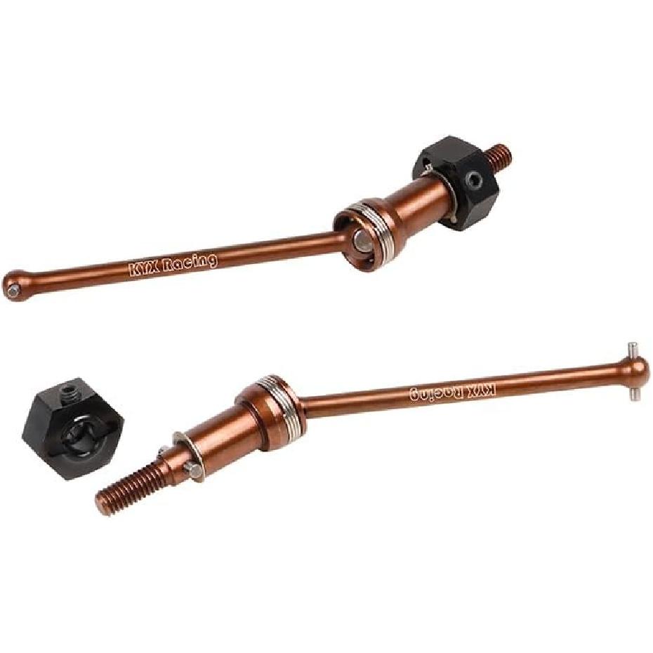 Metal RC Drive Shaft Joint for Arrma 1/18 Granite Grom RC Front/Rear Universal Driveshaft Upgrade Parts(2Pcs)