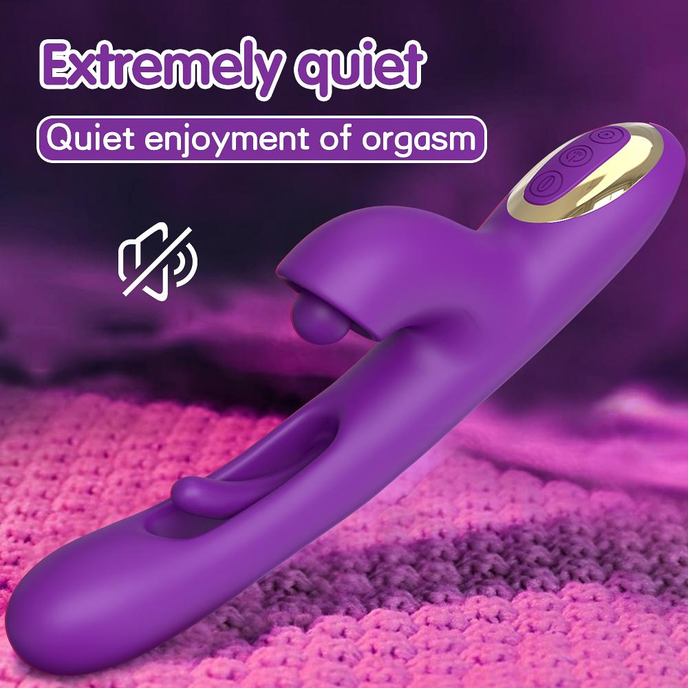 Powerful Tapping G Spot Vibrator Female Flapping Clitoris Stimulator Massager 3 Motors Dildo Adults Goods Sex Toys For Women