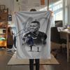 1 Stück Kylian Mbappe Muster Flanelldecke Geeignet für Alle Jahreszeiten für Heimdekoration Wärme und Komfort Geschenke Feiertagsgeschenk