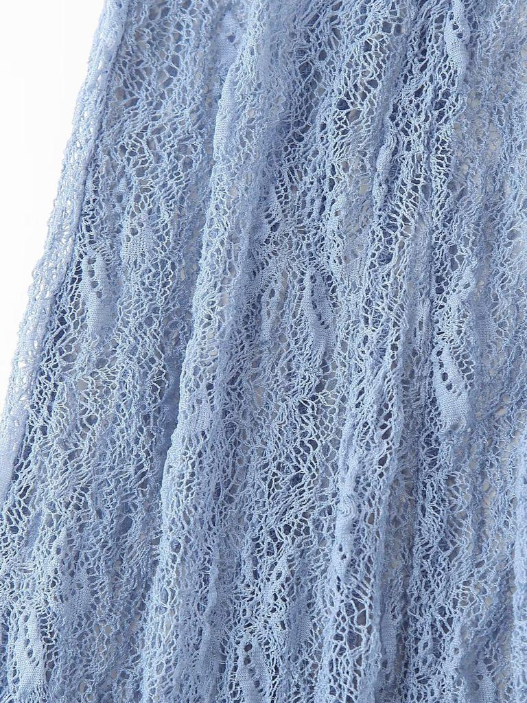 Damski Wiosenny 2025 Europejski i Amerykański Modny Koronkowy Zestaw Kamizelki i Półspódnicy