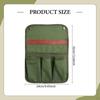 Pouch Beach Organizer Folding Chair Armrest Storage Bag Canvas Multi Pocket Snap Straps