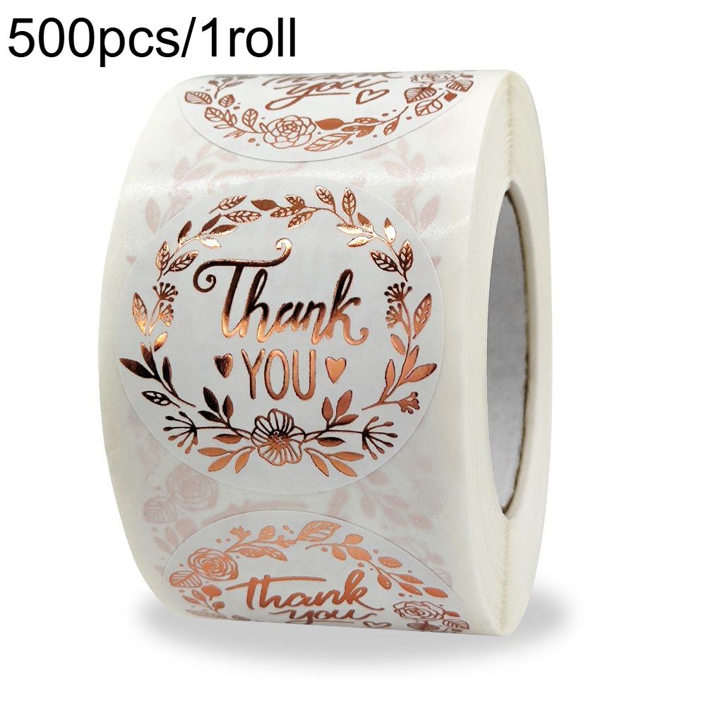 

1/2rolls Rose Golden Thank You Stickers for Supporting My Small Business Stickers,Thank You Labels for Greeting Card one size fits all