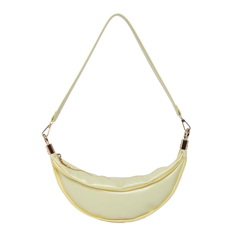 

Модный трендовый дизайн сумка-полумесяц нишевая простая стиль Spice girl камуфляжная на плечо мессенджер женская сумка жёлтый