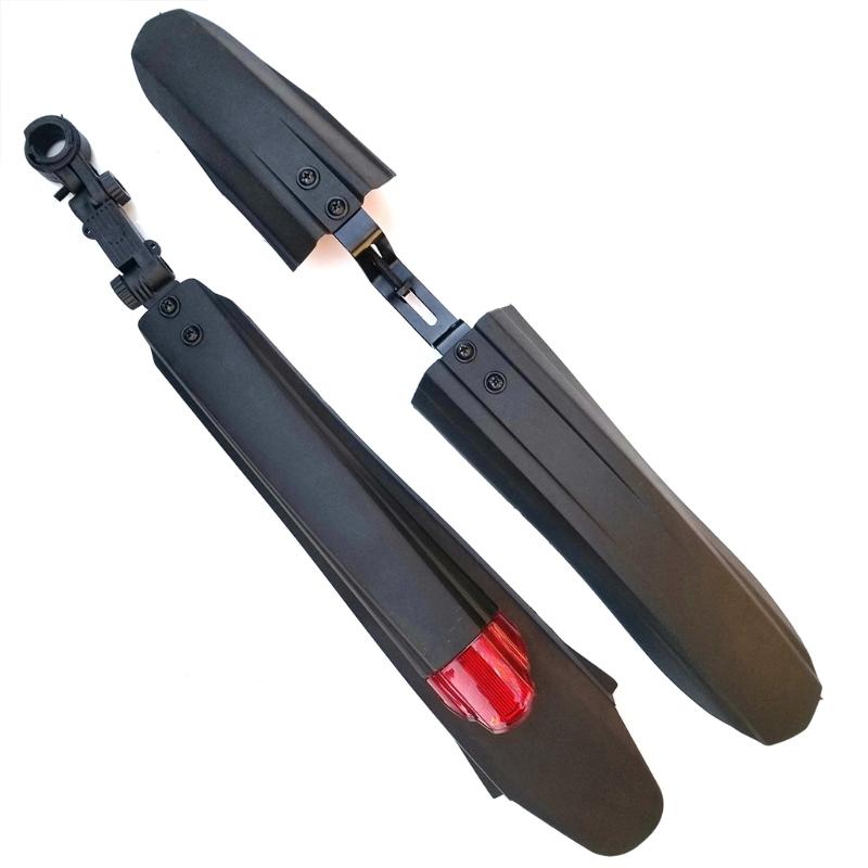 Mountain Bike Mudguard Bicycle Mudguard Bicycle for Fender with Lamp, 2 Pieces