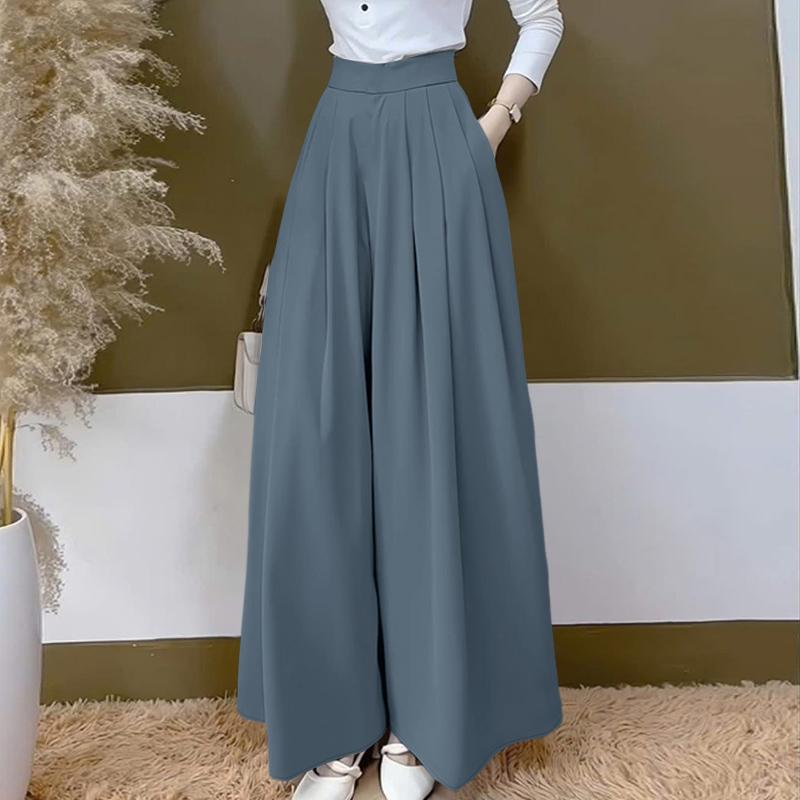 ZANZEA Women Casual Elastic Waist Loose Cropped Pants