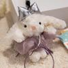 Cute Creative Sagging Rabbit Pendant Rabbit Detachable Hair Loop Plush Toy Doll Bag Keychain Gift