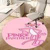 Pink Panther, Stoelmat Ronde Vloerkleed Kantoor Tapijt, Machine Wasbaar, Antislip, Geschikt voor Woonkamers, Slaapkamers