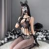 Sex Underwear Women's Hollow Open-file One-piece Mesh Socks Stockings Hollow Open-crotch One-piece Socks Sexy Mesh Seduction Suit