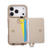 Lychee Pattern Wrist Strap Card Holder Case for iPhone 17 Pro/Pro Max
