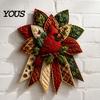 Dekoratives Wandbehang-Bastelset Festliches gestepptes Weihnachts-Tür-DIY-Nähset, Immergrüner Baum, 3D-gepolsterte Patchwork-Kunsthandwerk-Bedarfsset für