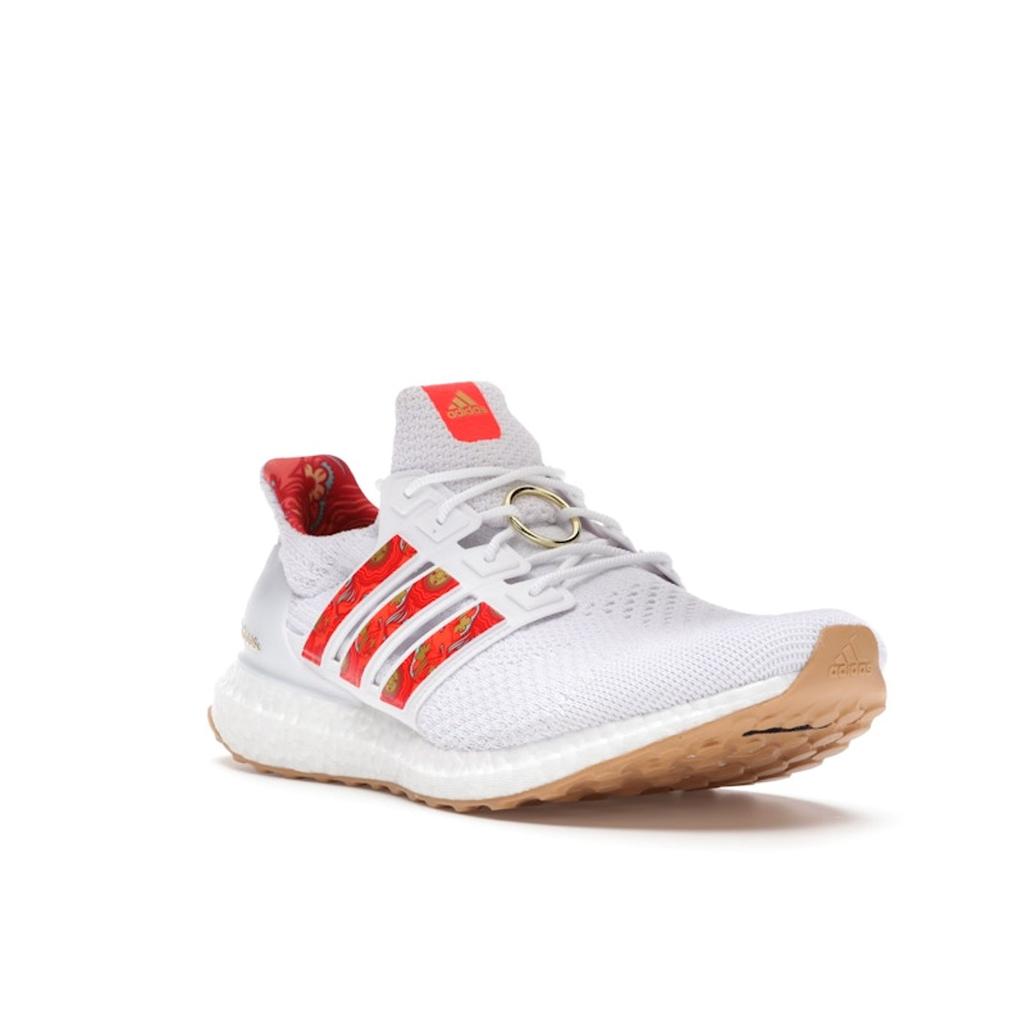 Adidas Sneakersy Unisex UltraBoost 5.0 DNA Chiński Nowy Rok Białe Chmura-Białe Solar-Czerwone GW7659
