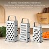 Manual Multifunctional 4-Side Vegetable Grater Chopper Stainless Steel Slicer for Home Kitchen Cheese Vegetable Shredding