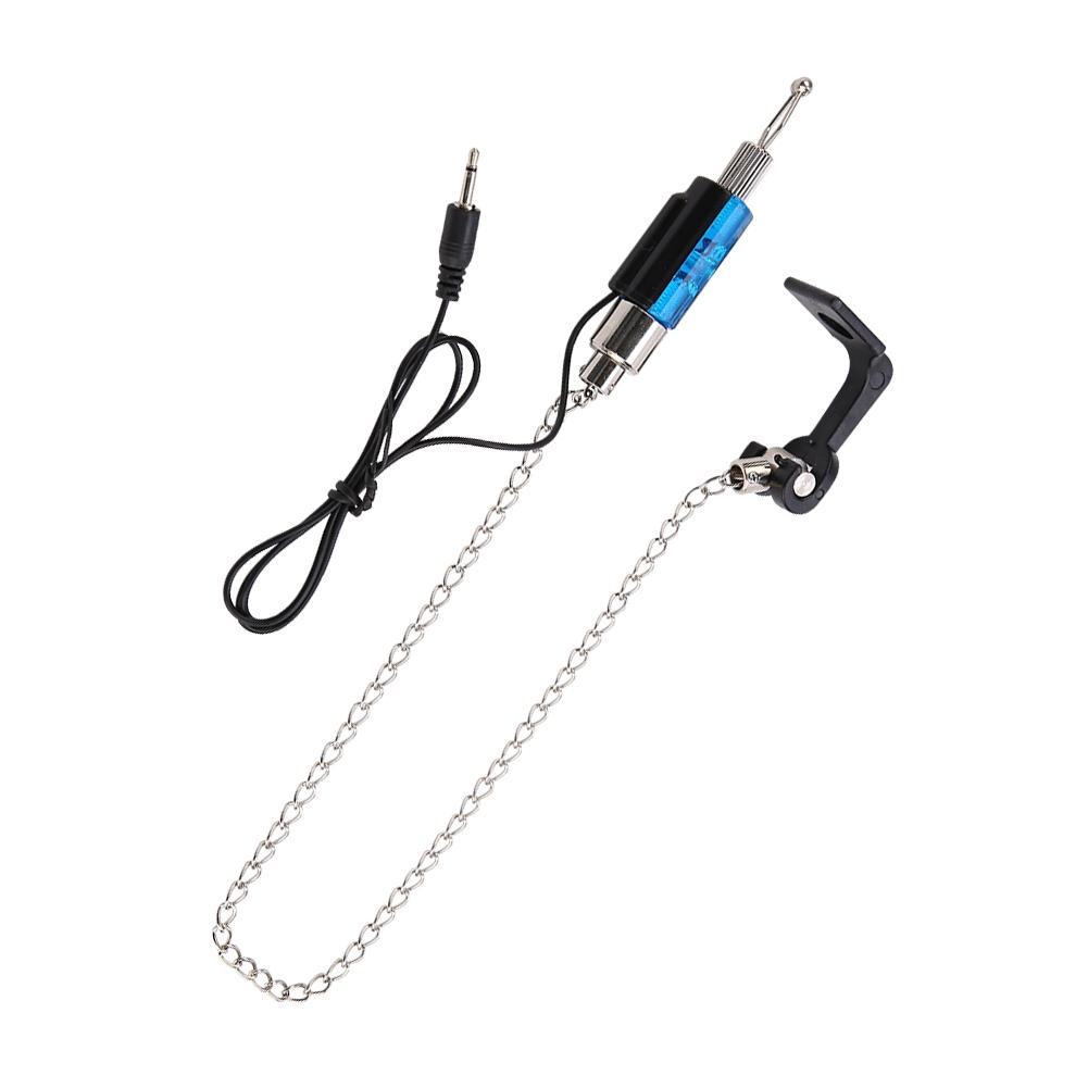 Fish Bite Alarm LED Illuminated Indicators Chain Hanger Fishing Tool Tackle Accessory Blue