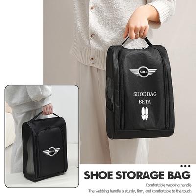 Travel Shoe Storage Bag Waterproof Suitcase Sneaker Organizer For MINI R52 R53 R56 R57 R58 R60 CLUBMAN COUNTRYMAN Emblem