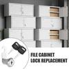 Drawer Lock with 2 Keys Heavy Duty Zinc Alloy Universal File Cabinet Wardrobe Furniture Storage Locker Door Mailbox Toolbox Cam Lock Replacement