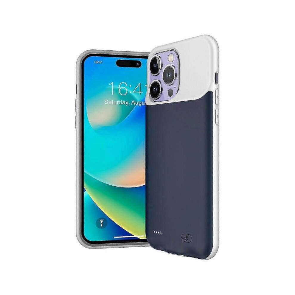 (Stil B.) iPhone 14 Pro Max 8500mAh Externes Akku-Case Powerbank