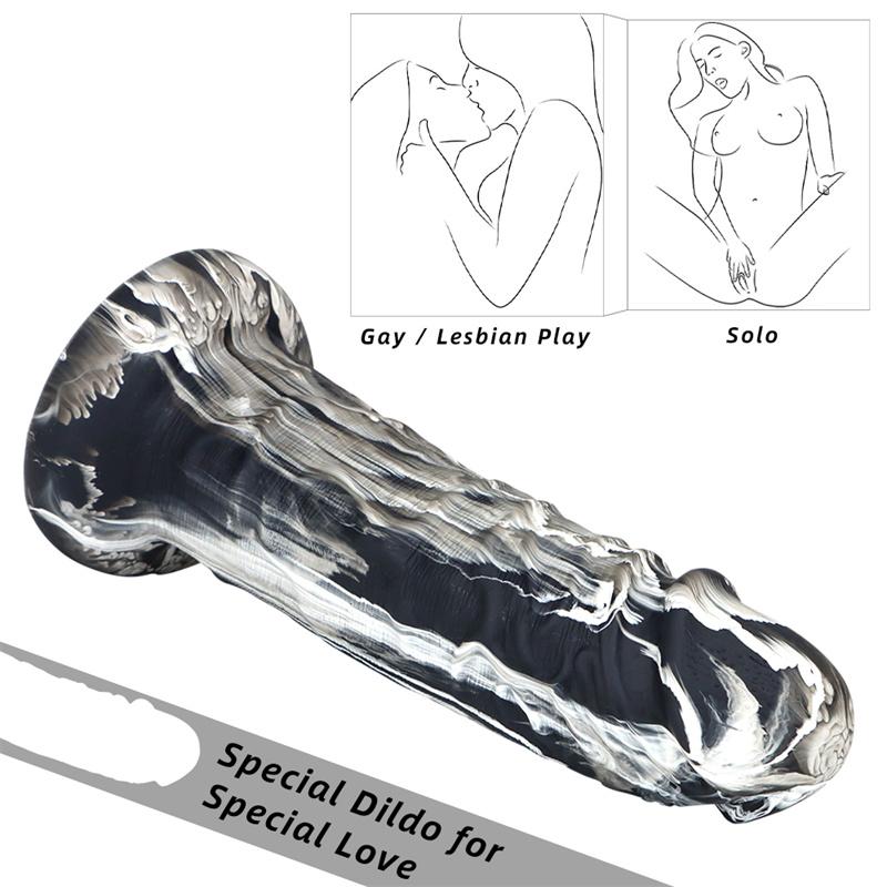 Women's 7cm Soft Liquid Silicone Simulation Dildo Masturbation Device Cross-border Sex Adult Products