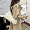 Y2K Plush Handbag Shoulder Bag Underarm Bags Suitable for Travel and Shopping