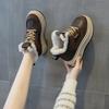 Nowe codzienne wszechstronne pogrubione aksamitne ciepłe podwyższające codzienne sportowe buty śnieżne damskie buty buty na grubej podeszwie damskie