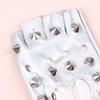Stage Performance Leather Women Man Half-Finger Rivet Gloves Nightclub Dance Fashion Punk Hip-Hop Half Finger Mittens